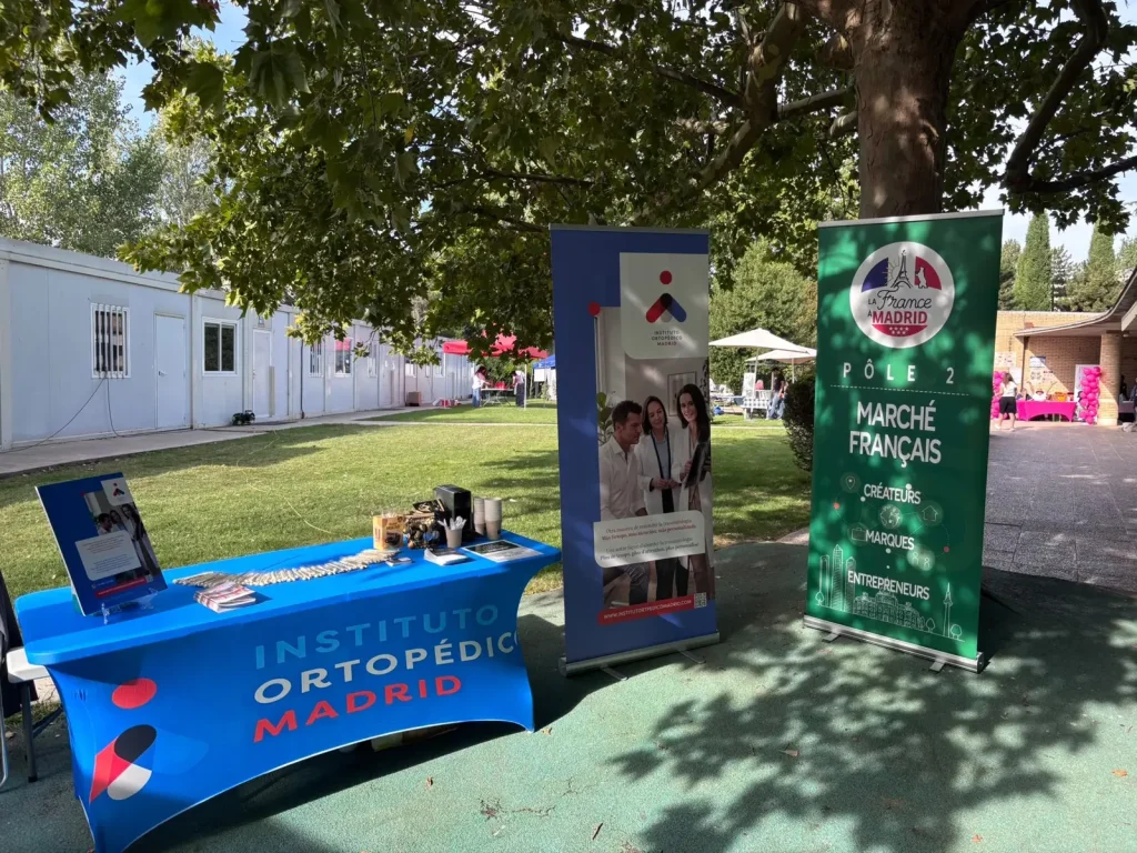 Stand del Instituto Ortopédico Madrid en la feria La France à Madrid